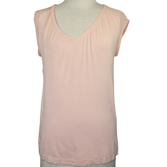 Pink V Neck Shirt Size Small - Picture 1 of 4